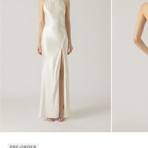 Chic Ivory Halter Maxi Dress